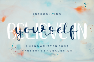 Believe in Yourself: A Handwritten Font for Editorial Charm