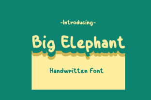Big Elephant: A Handwritten Font for Bold and Charming Campaigns