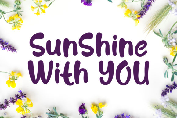 Bring Charm to Your Creations with Sunshine with You Font