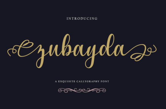 Bring Charm to Your Creations with Zubayda Font