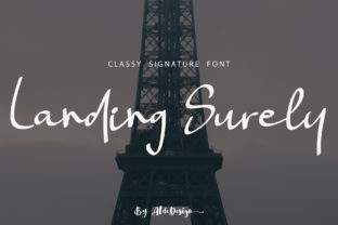 Elevate Your Craft with the Elegant Landing Surely Font