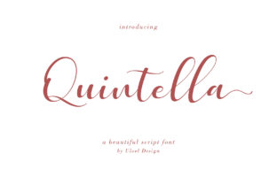 Quintella: A Handwritten Font for Stunning Visuals