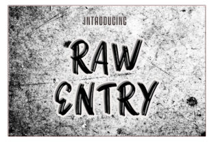 Raw Entry: The Handwritten Font for Bold Branding