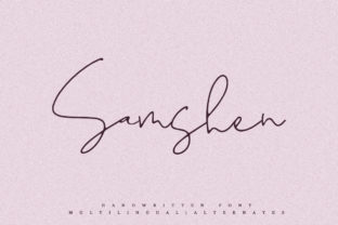 Samshen: The Elegant Script Font for Creative Branding