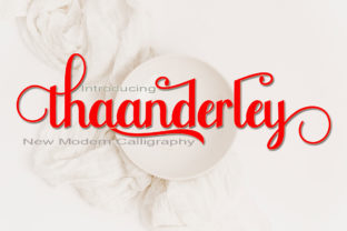 Thaanderley: A Charming Handwritten Font for Elegant Branding