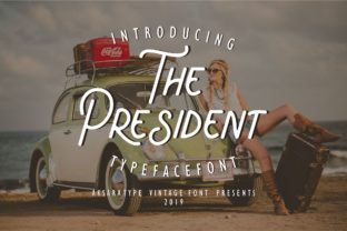 The President: A Clean and Simple Vintage Font
