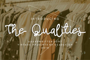The Qualities: A Handwritten Font for Bold Retro Web Design