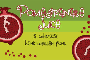 Whimsical Pomegranate Juice Font for Creative Web Design